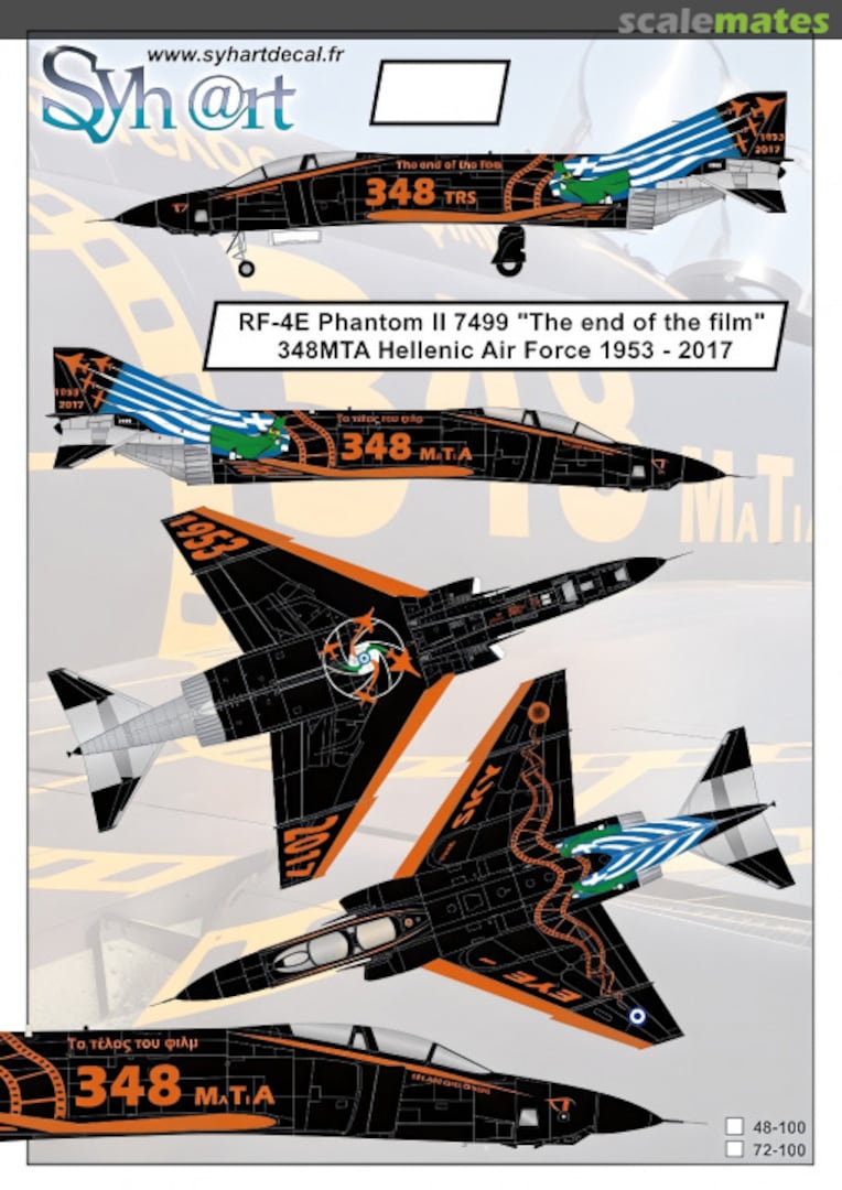 Boxart RF-4E Phantom II 7499 "The end of the film" 72-100 Syhart Boxart RF-4E Phantom II 7499 "The end of the film" 72-100 Syhart