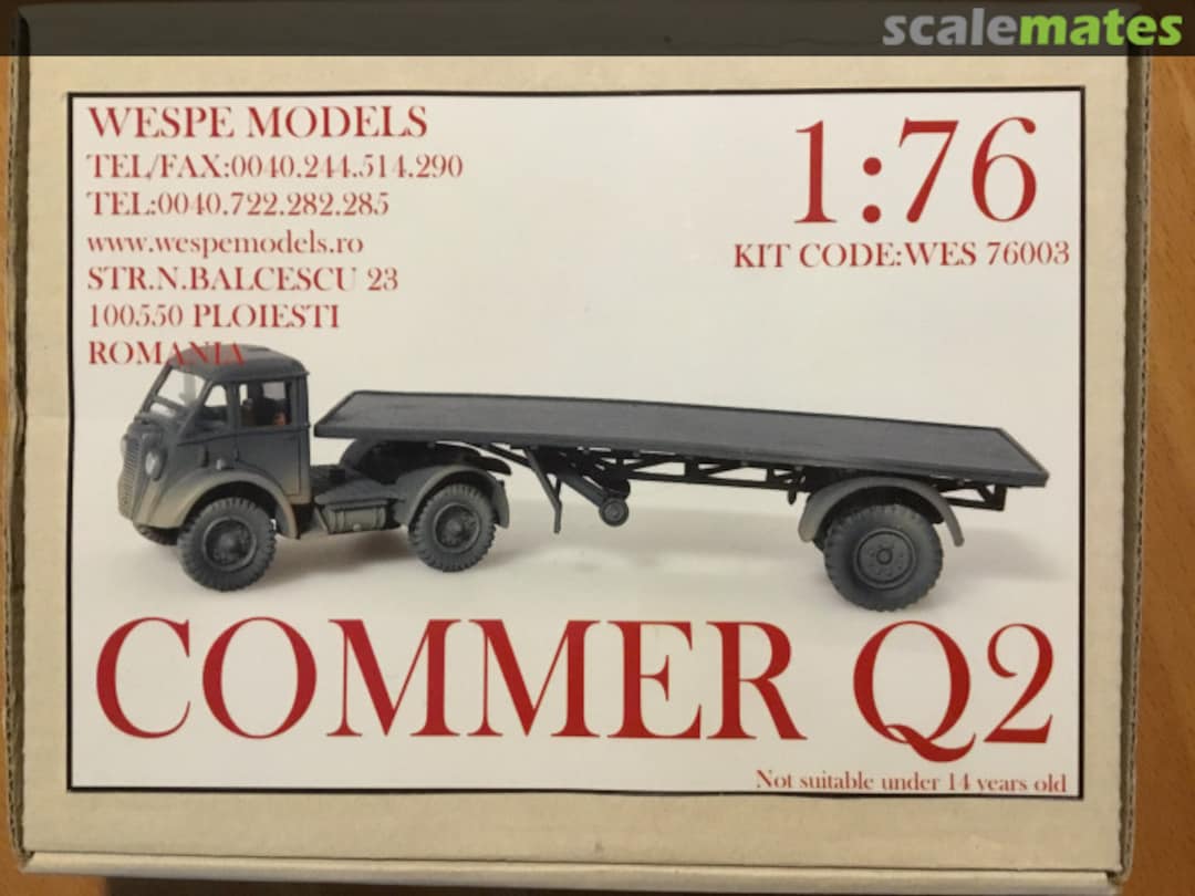 Boxart Commer Q2 WES 76003 Wespe Models