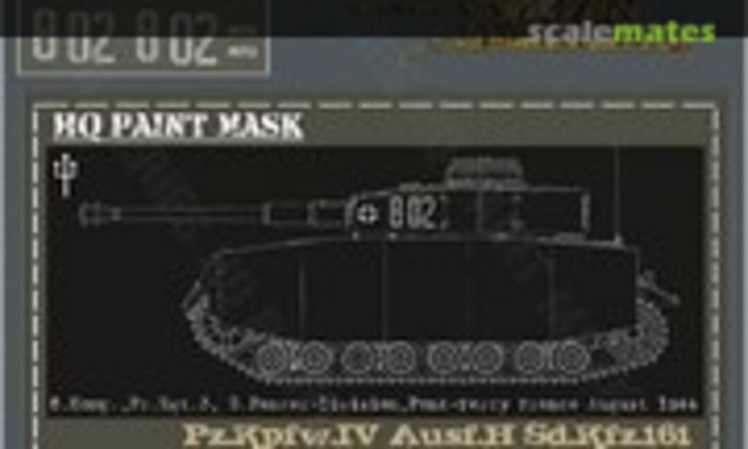1:16 Pz.Kpfw.IV Ausf.H 8.Komp. Pz.Rgt.3 2 Pz.Div. Pont-Farcy France Aug.1944 Paint Mask (HQ-Masks PIV 035) PIV 035