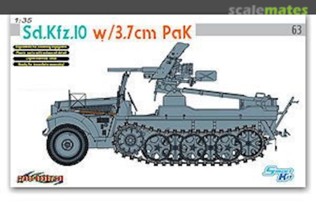 Boxart Sd.Kfz. 10 Auf. B w/3.7cm PaK 6709 Cyber Hobby Boxart Sd.Kfz. 10 Auf. B w/3.7cm PaK 6709 Cyber Hobby
