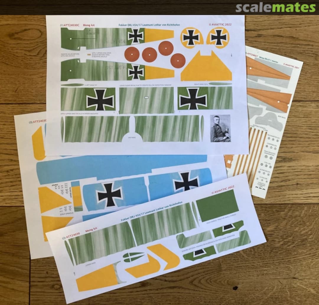 Boxart Fokker DR.I Triplane Ltn. Lothar von Richthofen scheme 'C' (Meng) ATT24030C Aviattic Boxart Fokker DR.I Triplane Ltn. Lothar von Richthofen scheme 'C' (Meng) ATT24030C Aviattic