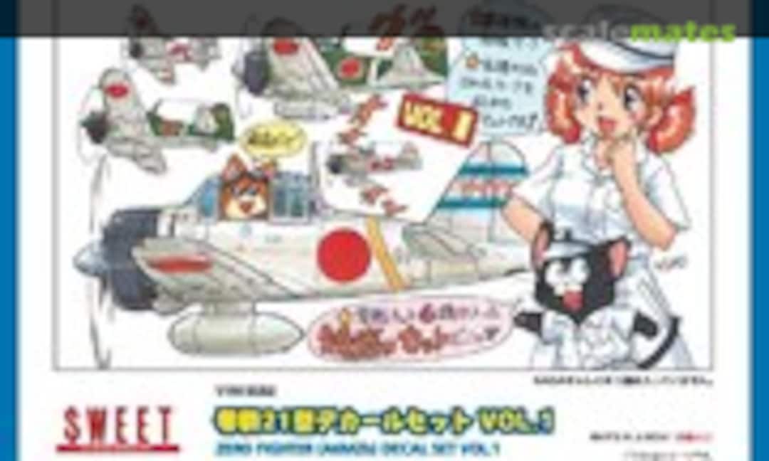 1:144 Zero Fighter (A6M2b) Decal Set VOL.1 (Sweet NASA-700)