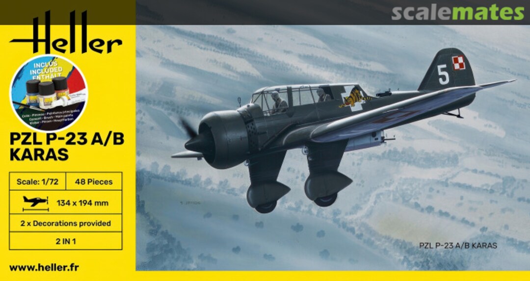 Boxart PZL P-23 A/B Karas 56247 Heller Boxart PZL P-23 A/B Karas 56247 Heller
