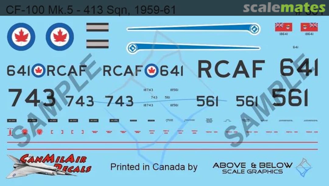 Boxart Avro CF-100 Canuck Mk. 5 - 413 Sqn (1959-61) 661 Above & Below Graphics Boxart Avro CF-100 Canuck Mk. 5 - 413 Sqn (1959-61) 661 Above & Below Graphics