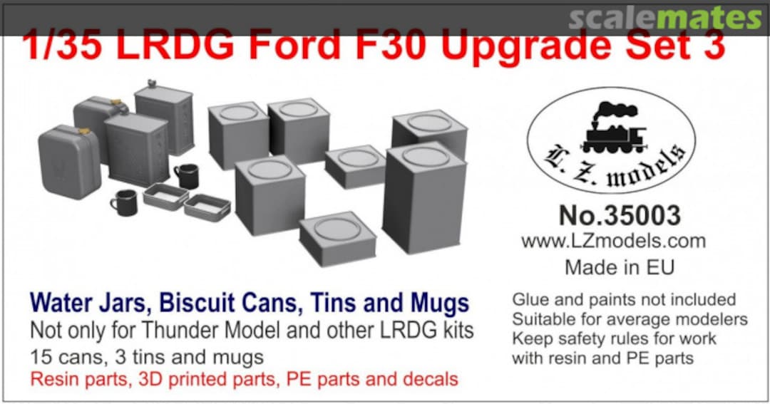 Boxart LRDG Ford F30 Upgrade set 3 35003 L.Z. Models Boxart LRDG Ford F30 Upgrade set 3 35003 L.Z. Models