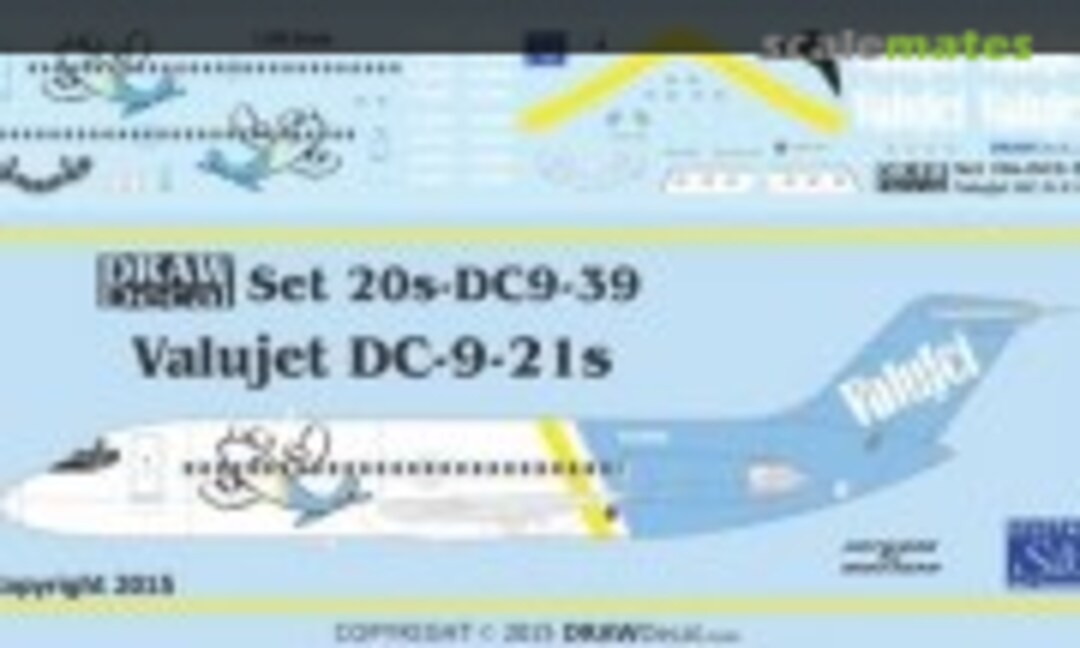 1:200 Valujet DC-9-21s (Draw Decal 20-DC9-39) 20-DC9-39