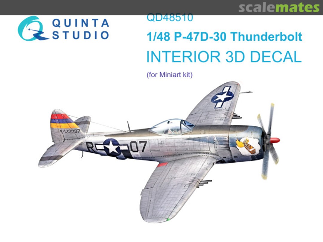 Boxart P-47D-30 Thunderbolt interior 3D decals QD48510 Quinta Studio Boxart P-47D-30 Thunderbolt interior 3D decals QD48510 Quinta Studio