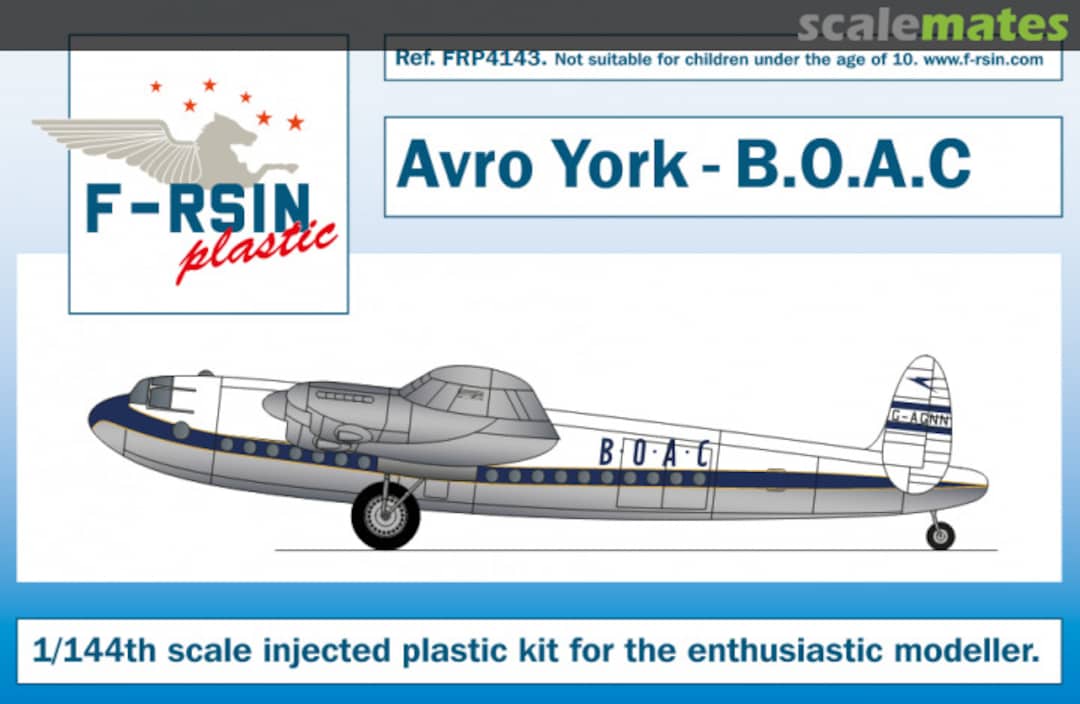 Boxart Avro York - B.O.A.C FRP4143 F-RSIN Boxart Avro York - B.O.A.C FRP4143 F-RSIN