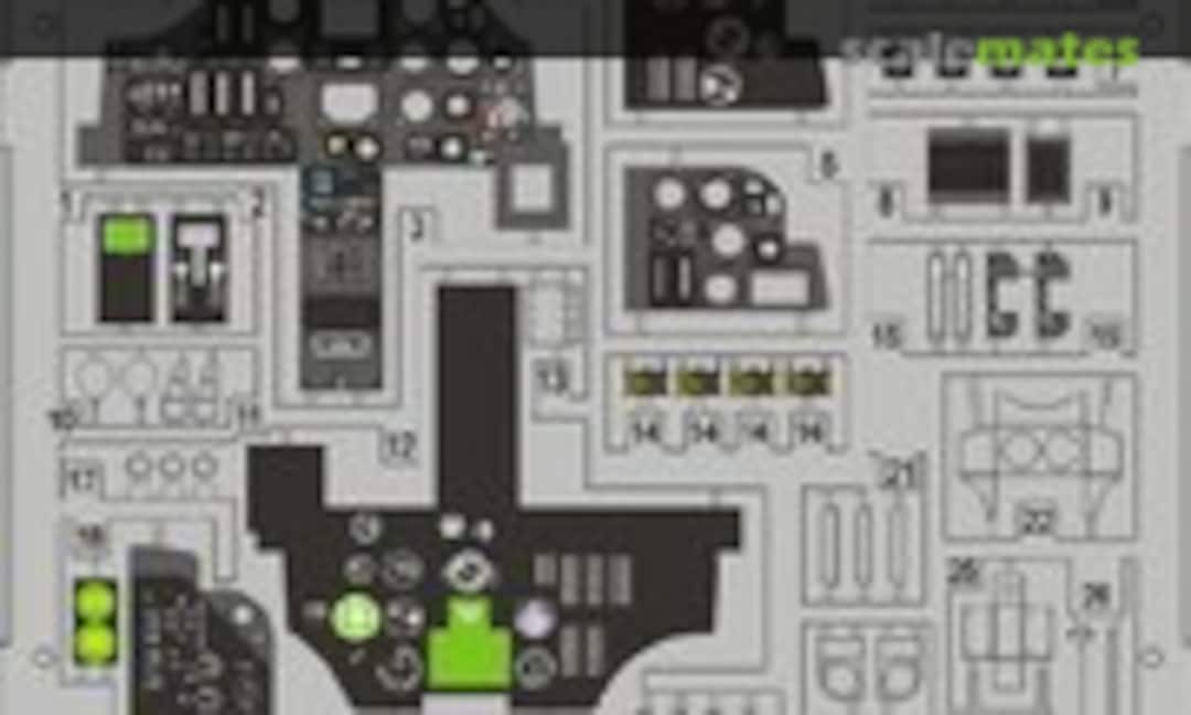 1:35 AH-64A Apache dashboard (Eduard 33012) 33012