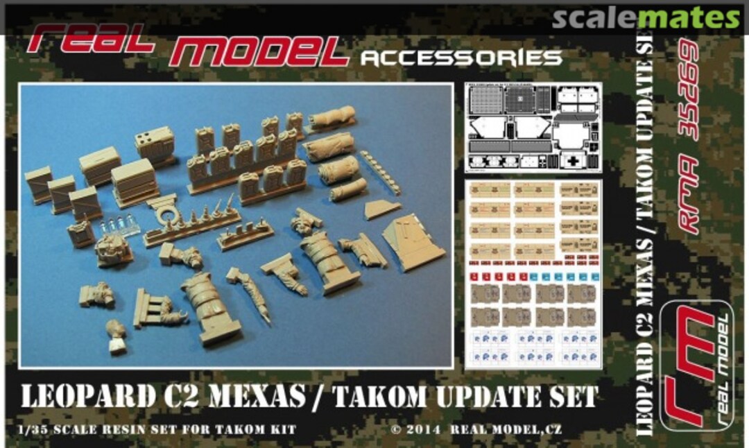 Boxart Leopard C2 MEXAS resin update set RMA35269 Real Model Boxart Leopard C2 MEXAS resin update set RMA35269 Real Model