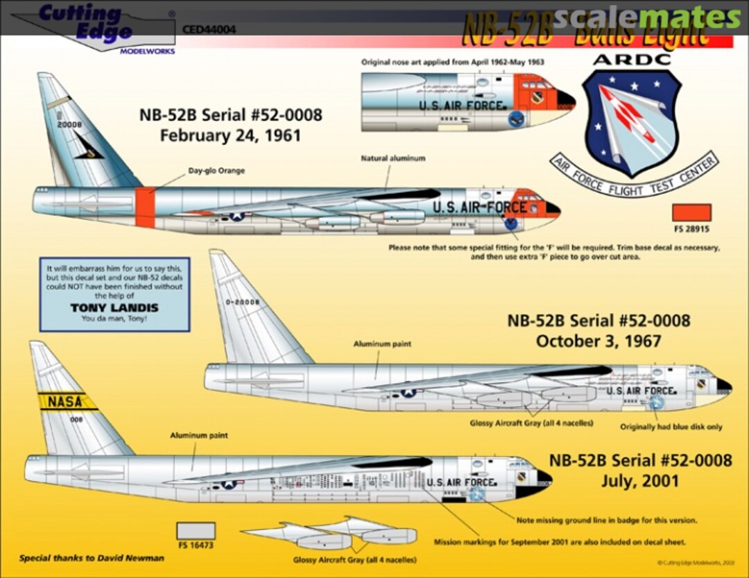 Boxart NB-52B "Balls Eight" CED44004 Cutting Edge Modelworks