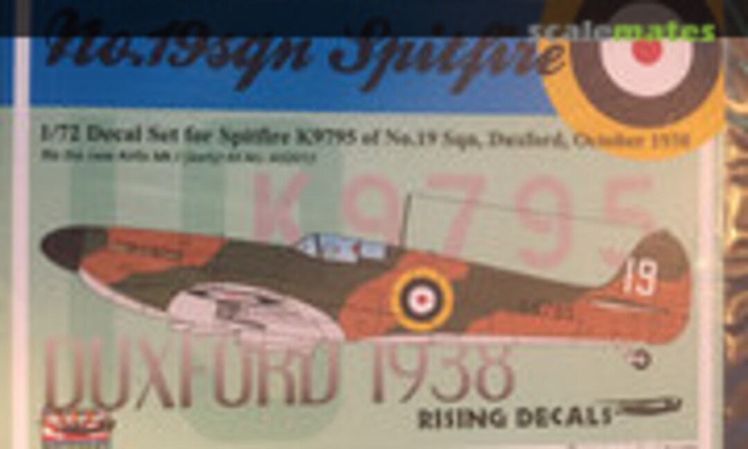 1:72 No. 19 SQN Spitfire (Rising Decals RD72042)