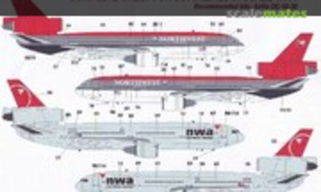 1:144 US Airlines Douglas DC-10-30 (Brasil Decals BD144-456) BD144-456
