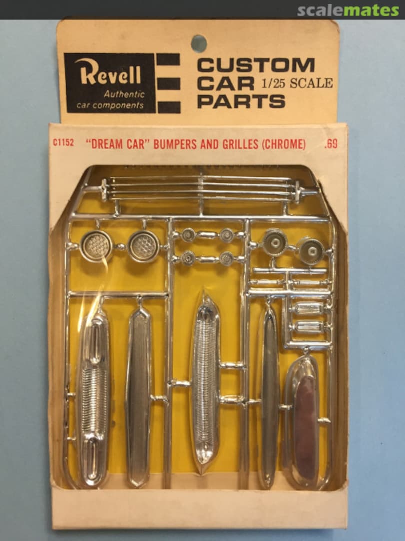 Boxart "Dream Car" Bumpers and Grilles (Chrome) C1152 Revell Boxart "Dream Car" Bumpers and Grilles (Chrome) C1152 Revell
