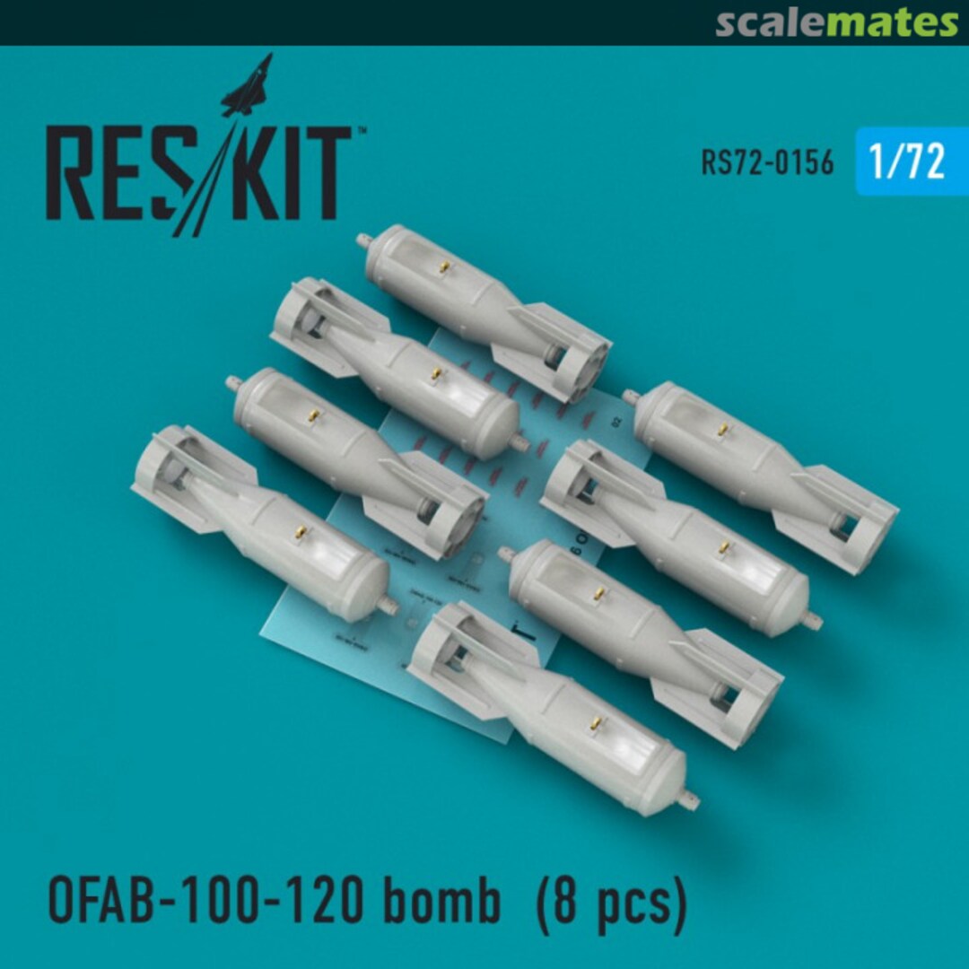 Boxart OFAB-100-120 bomb for Su-7/17/24/25/27/30/34, MiG-21/27, Yak-38/130 RS72-0156 ResKit Boxart OFAB-100-120 bomb for Su-7/17/24/25/27/30/34, MiG-21/27, Yak-38/130 RS72-0156 ResKit