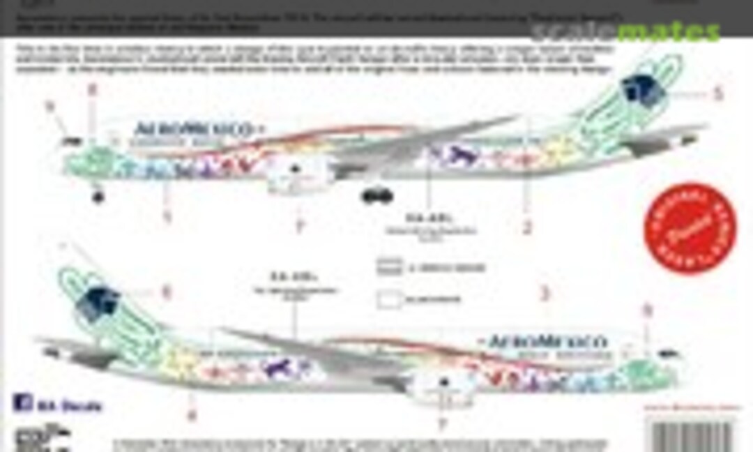 1:144 Aeromexico Quetzalcoatl 787-900 (8aDecs 7909-336) 7909-336