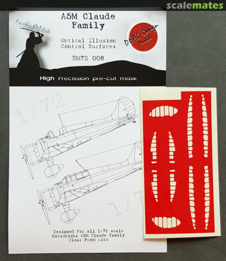 Boxart Mitsubishi A5M Family - Optical Illusion Control Surfaces SM72008 DEAD Design Models Boxart Mitsubishi A5M Family - Optical Illusion Control Surfaces SM72008 DEAD Design Models
