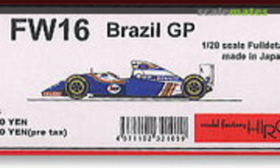 1:20 Williams FW16 (Model Factory Hiro K-105)
