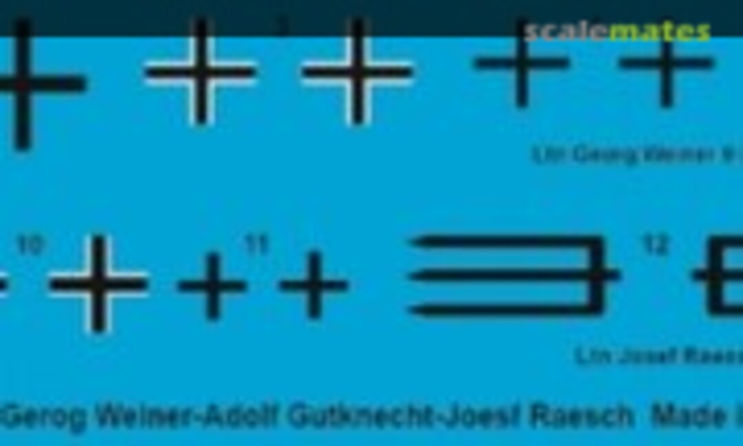 1:72 Fokker D.VII (ALB frühe Production) Gerog Weiner - Adolf Gutknecht - Josef Raesch (Peddinghaus-Decals 72 3799) 72 3799