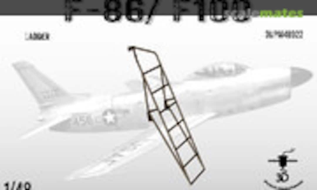 1:48 F-86 / F-100 Boarding Ladder (3D Print Mayhem 3DPM48022) 3DPM48022