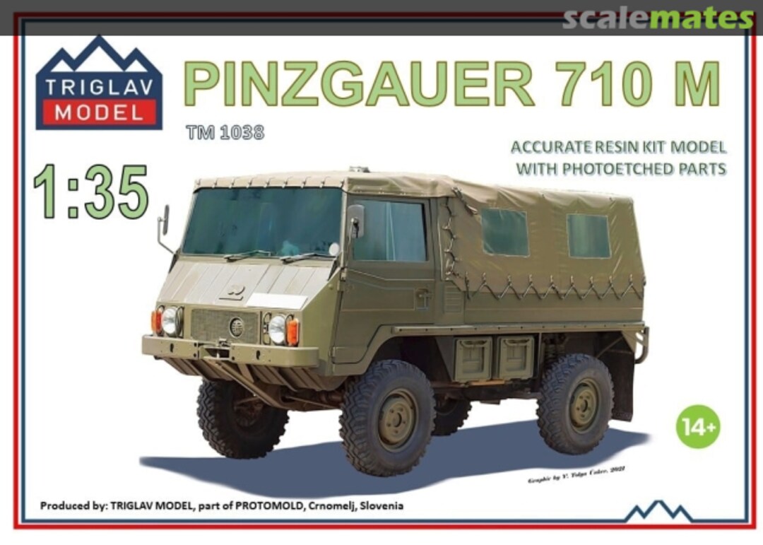 Boxart Pinzgauer 710 M TM 1038 Triglav model Boxart Pinzgauer 710 M TM 1038 Triglav model