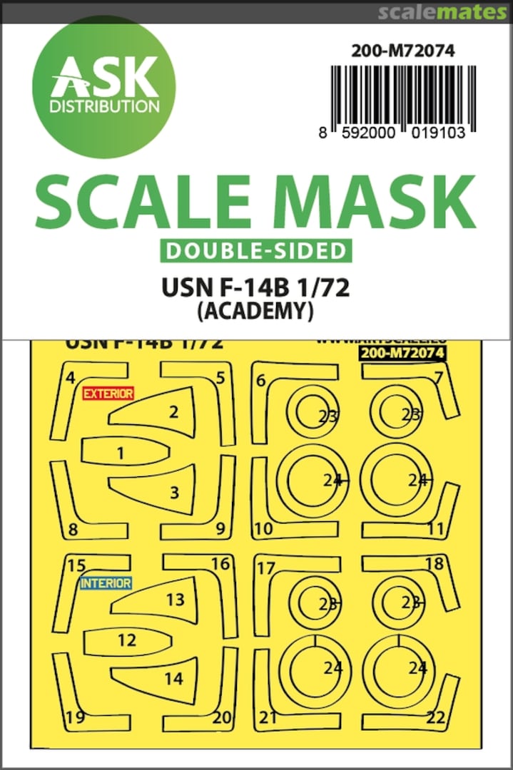 Boxart USN F-14B Tomcat 200-M72074 ASK Boxart USN F-14B Tomcat 200-M72074 ASK