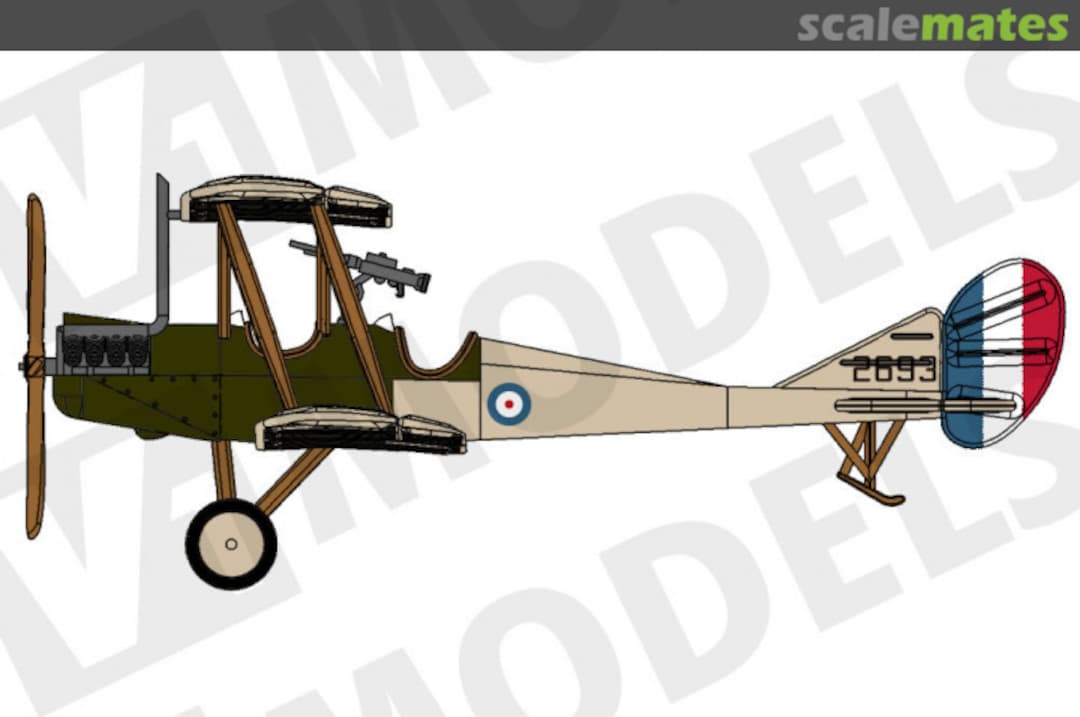 Boxart Royal Aircraft Factory BE2c V1-1030 V1models Boxart Royal Aircraft Factory BE2c V1-1030 V1models