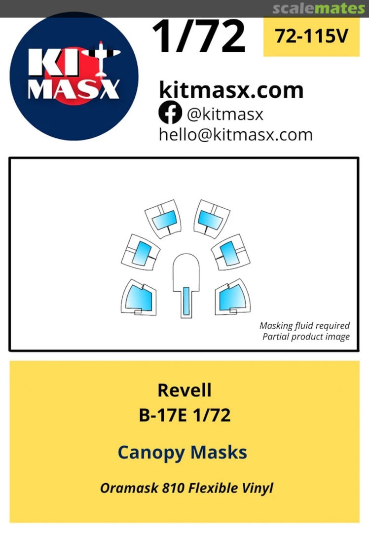 Boxart B-17E 72-115V Kit Masx Boxart B-17E 72-115V Kit Masx