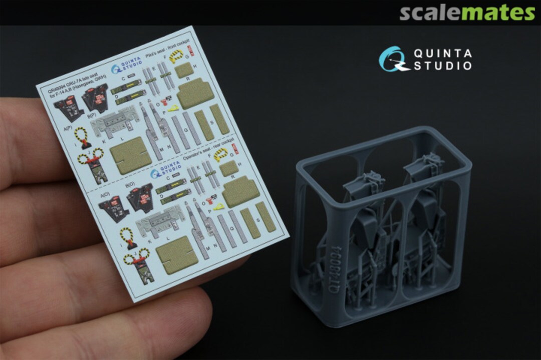 Contents GRU-7A late, 2 ejection seats for F-14 A/B QR+48094 Quinta Studio Contents GRU-7A late, 2 ejection seats for F-14 A/B QR+48094 Quinta Studio