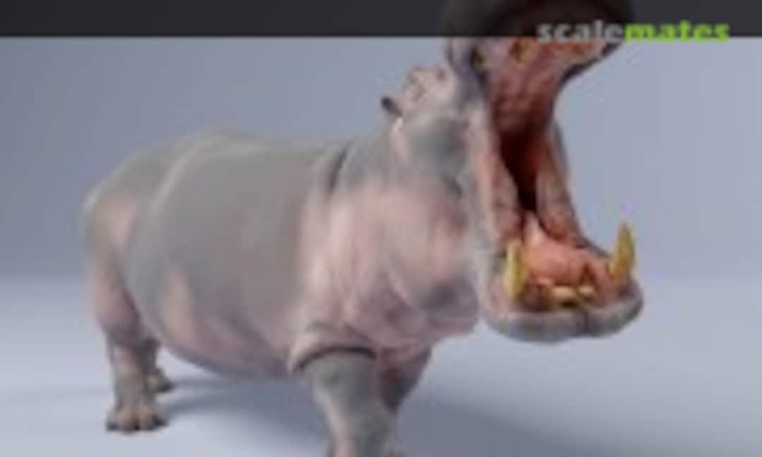 1:48 Hippopotamus - wide open mouth (EMP3d 48130245) 48130245