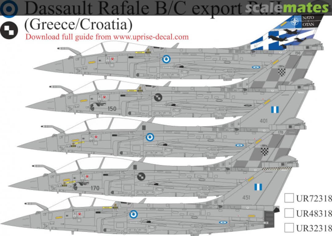 Boxart Dassault Rafale B/C export Pt.II (Greece/Croatia) UR72318 UpRise Decal Boxart Dassault Rafale B/C export Pt.II (Greece/Croatia) UR72318 UpRise Decal