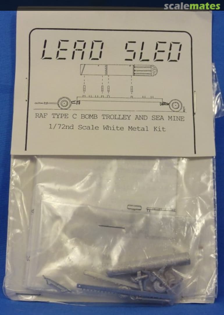 Boxart RAF Type C Bomb Trolley and Sea Mine Lead Sled Models Boxart RAF Type C Bomb Trolley and Sea Mine Lead Sled Models