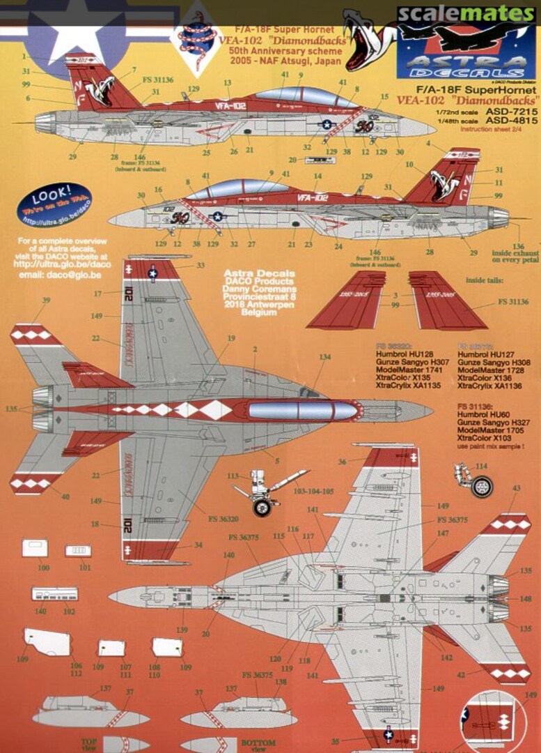 Boxart VFA-102 Diamondbacks ASD-4815 Astra Decals Boxart VFA-102 Diamondbacks ASD-4815 Astra Decals