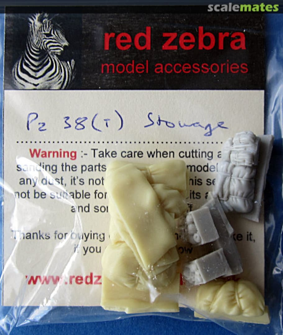 Boxart Panzer 38(t) stowage set No Red Zebra Limited Boxart Panzer 38(t) stowage set No Red Zebra Limited