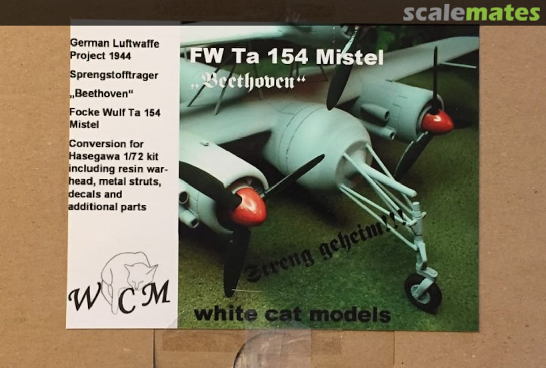 Boxart FW Ta 154 Mistel "Beethoven" 7201 White Cat Models Boxart FW Ta 154 Mistel "Beethoven" 7201 White Cat Models