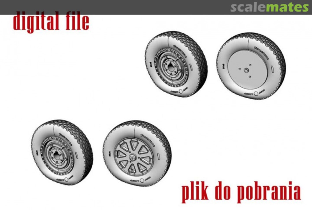 Boxart P-39/P-400 Main wheels 48021-3D Arma Hobby