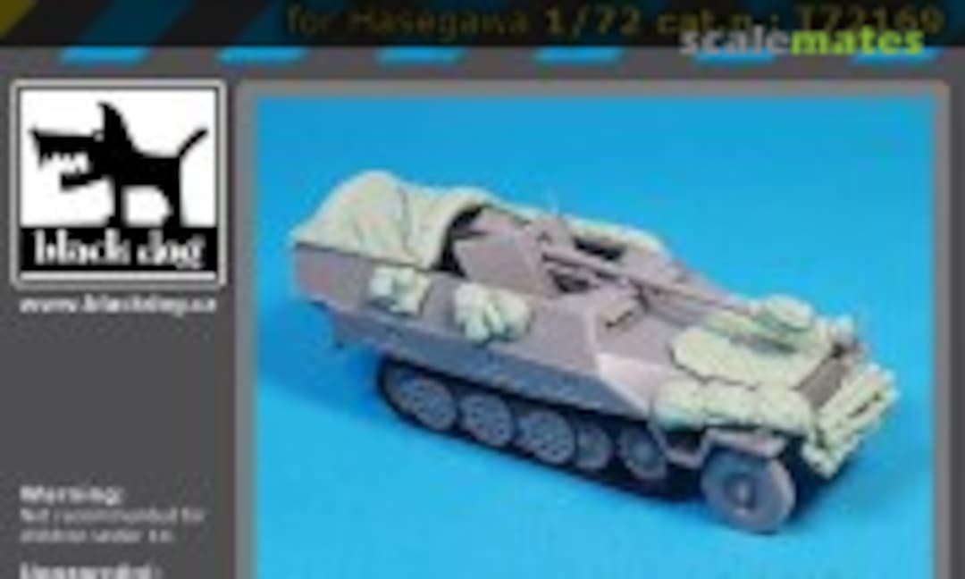 1:72 Sd.Kfz 251/22 Ausf D accessories set (Black Dog T72169) T72169
