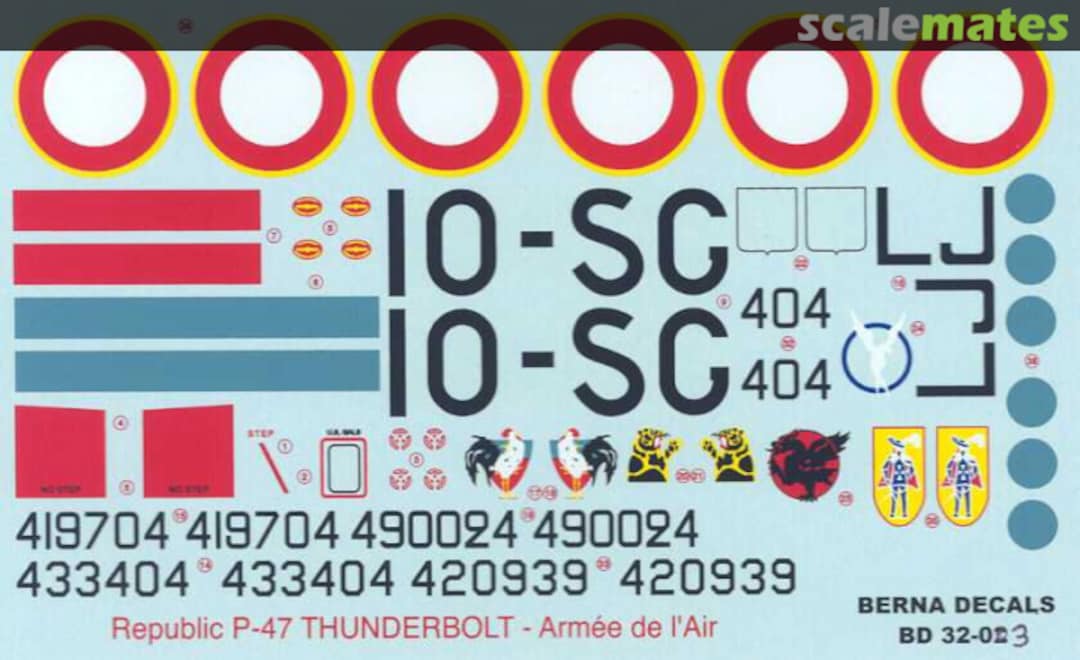 Boxart P-47D Thunderbolt BD 32-03 Berna Decals Boxart P-47D Thunderbolt BD 32-03 Berna Decals