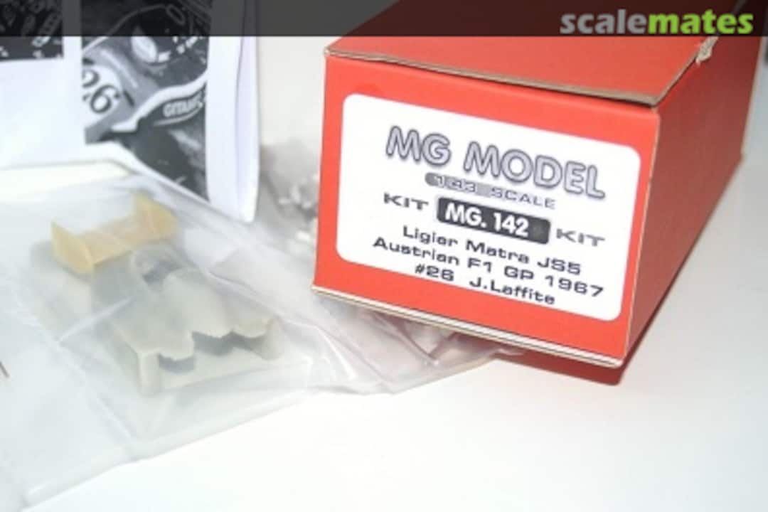 Boxart Ligier-Matra JS5 F1 "Gitanes" 1967 (correct=1976) MG.142 MG Model Plus Boxart Ligier-Matra JS5 F1 "Gitanes" 1967 (correct=1976) MG.142 MG Model Plus