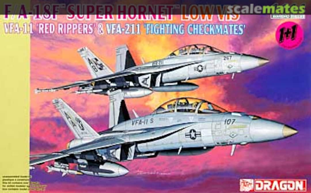 Boxart F/A-18F Super Hornet "LOW VIS" VFA-11 & VFA-211 4610 Dragon