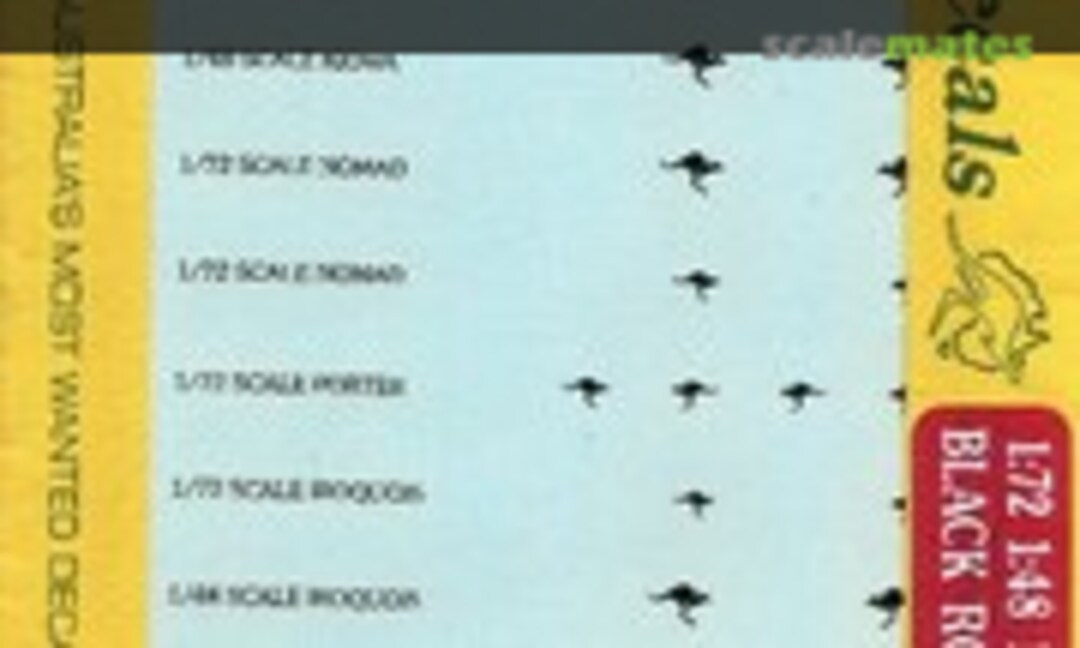 No Black Roos (Aussie Decals 704)