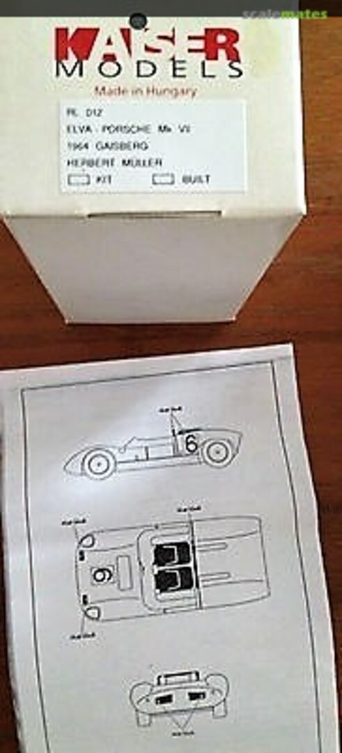 Boxart Elva-Porsche Mk. VII RL012 Kaiser Boxart Elva-Porsche Mk. VII RL012 Kaiser