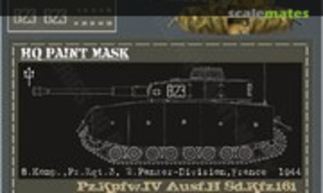 1:16 Pz.Kpfw.IV Ausf.H 8.Komp. Pz.Rgt.3 2.Pz.Div. France 1944 Paint Mask (HQ-Masks PIV 038) PIV 038