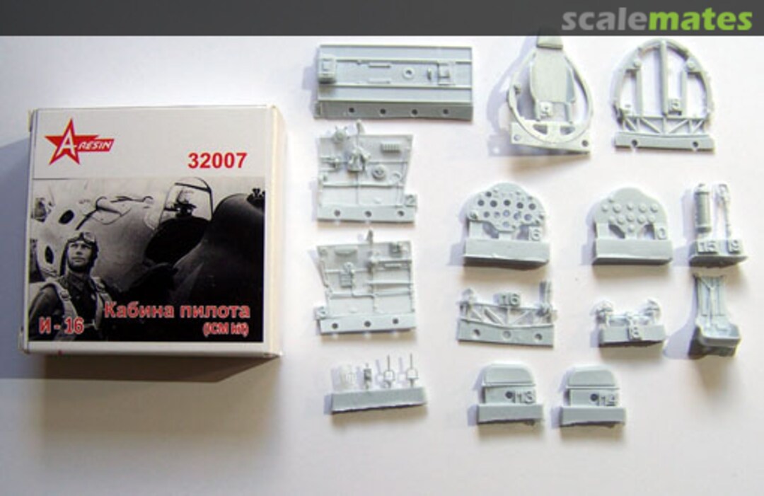 Boxart И-16 Кабина пилота 32007 A-Resin Boxart И-16 Кабина пилота 32007 A-Resin