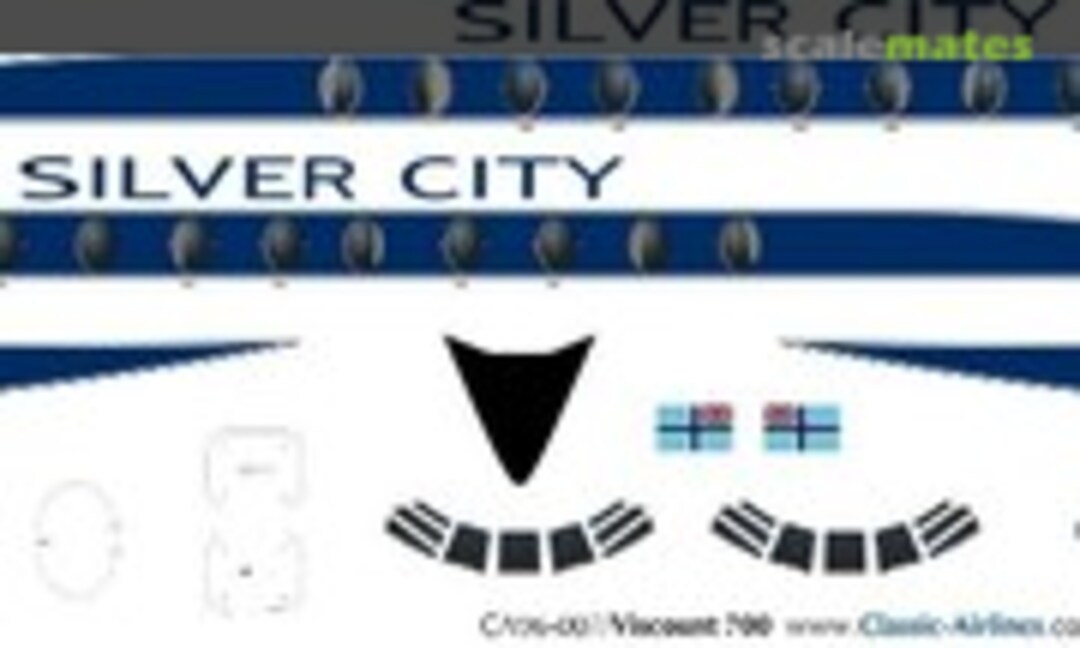 1:96 Silver City Viscount 700 (Classic Airlines CA96-007) CA96-007