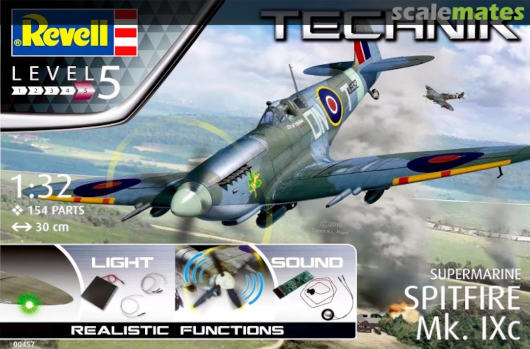 Boxart Supermarine Spitfire Mk. IXc 00457 Revell Boxart Supermarine Spitfire Mk. IXc 00457 Revell