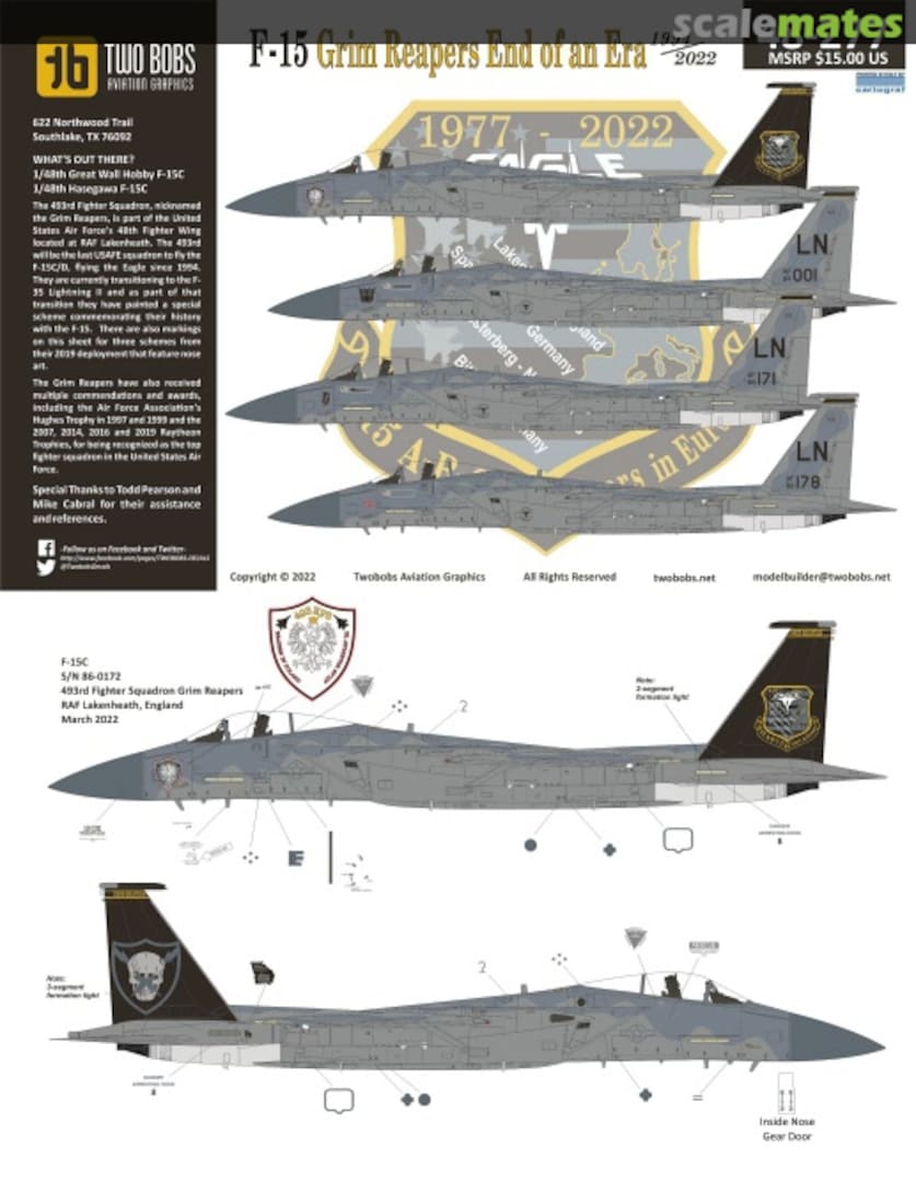 Boxart F-15 Grim Reapers End of an Era 48-277 TwoBobs Aviation Graphics Boxart F-15 Grim Reapers End of an Era 48-277 TwoBobs Aviation Graphics