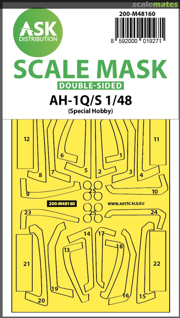 Boxart AH-1Q/S Cobra - double-sided mask 200-M48160 ASK