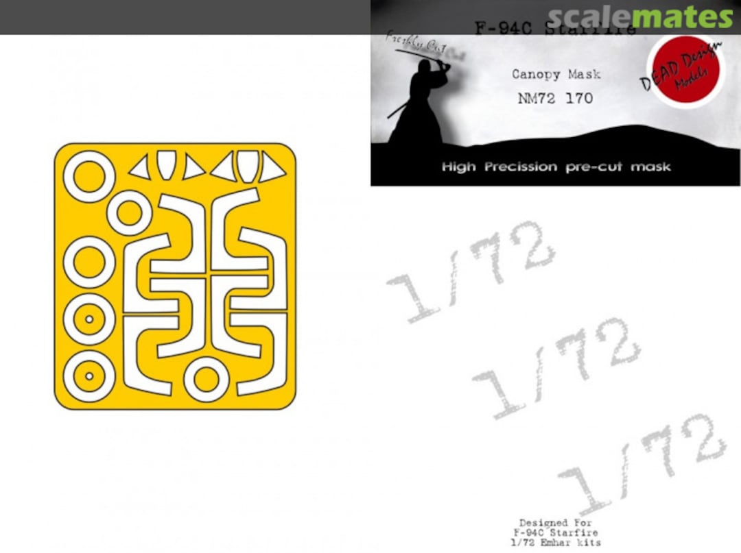 Boxart F-94C Starfire Canopy Mask NM72170 DEAD Design Models Boxart F-94C Starfire Canopy Mask NM72170 DEAD Design Models