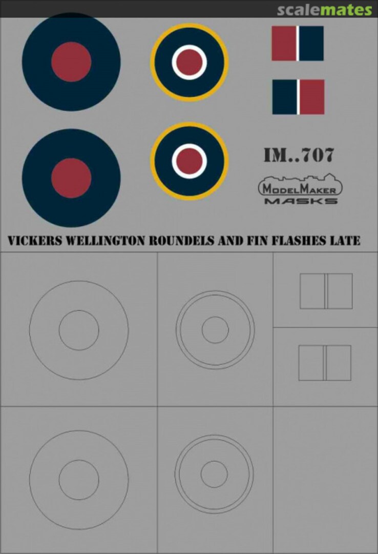 Contents Vickers Wellington - Roundels and Fin Flashes (Late) IM72707 ModelMaker Contents Vickers Wellington - Roundels and Fin Flashes (Late) IM72707 ModelMaker